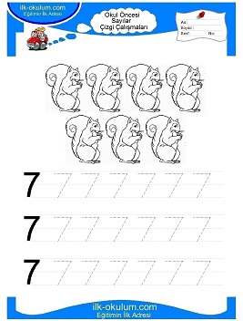 Çocuklar İçin Çizgi Çalışma Sayfaları 